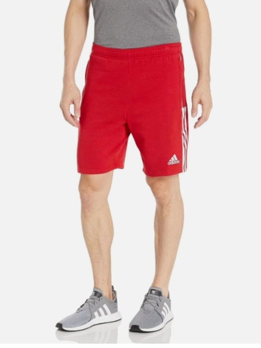 adidas TIRO 21 SWEAT SHORT Red -White NWT